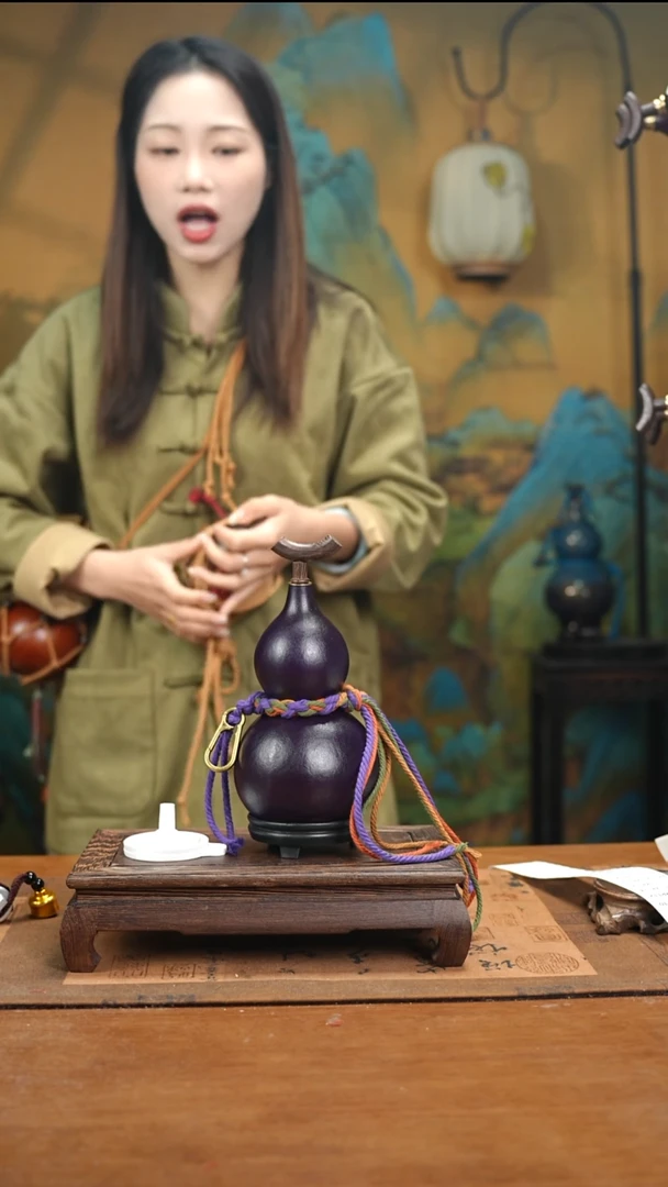 YE016简约大漆款天然酒葫芦（一物一拍）