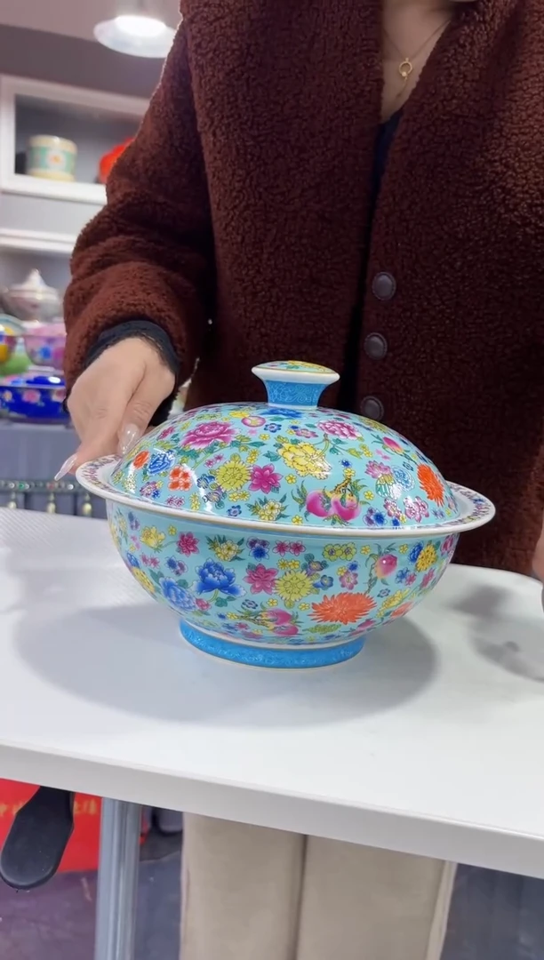 珐琅10英寸大汤堡1个