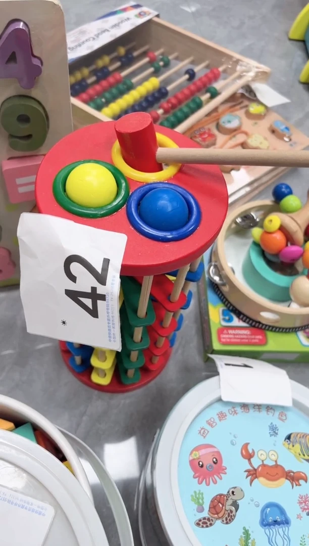 木实木彩色敲球(42)