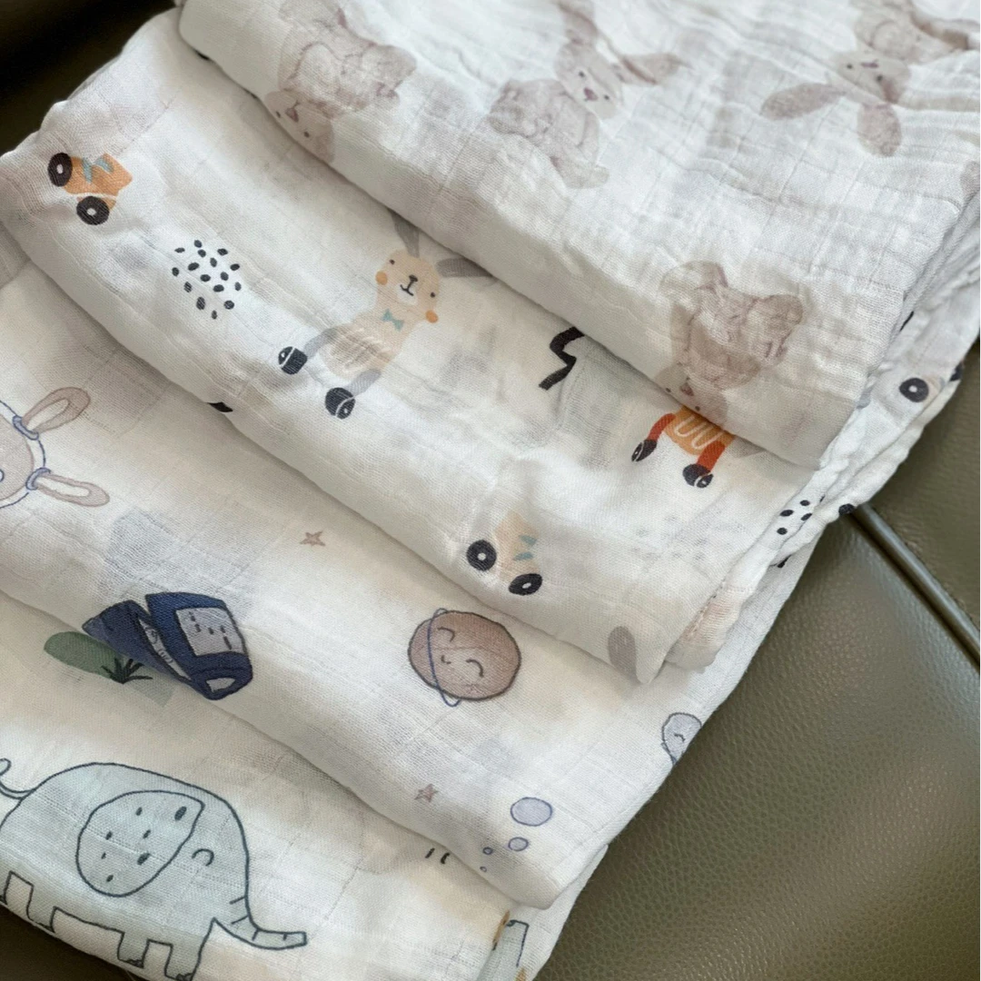 YAZAN/雅赞雅赞竹纤维纱布盖毯吸汗透气亲肤柔软多功能浴巾盖毯