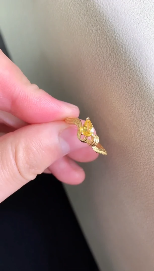 戒指蓝宝石银S925镶嵌戒指