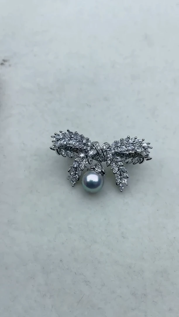 【闪购商品】海水珍珠胸针未镶嵌Y114