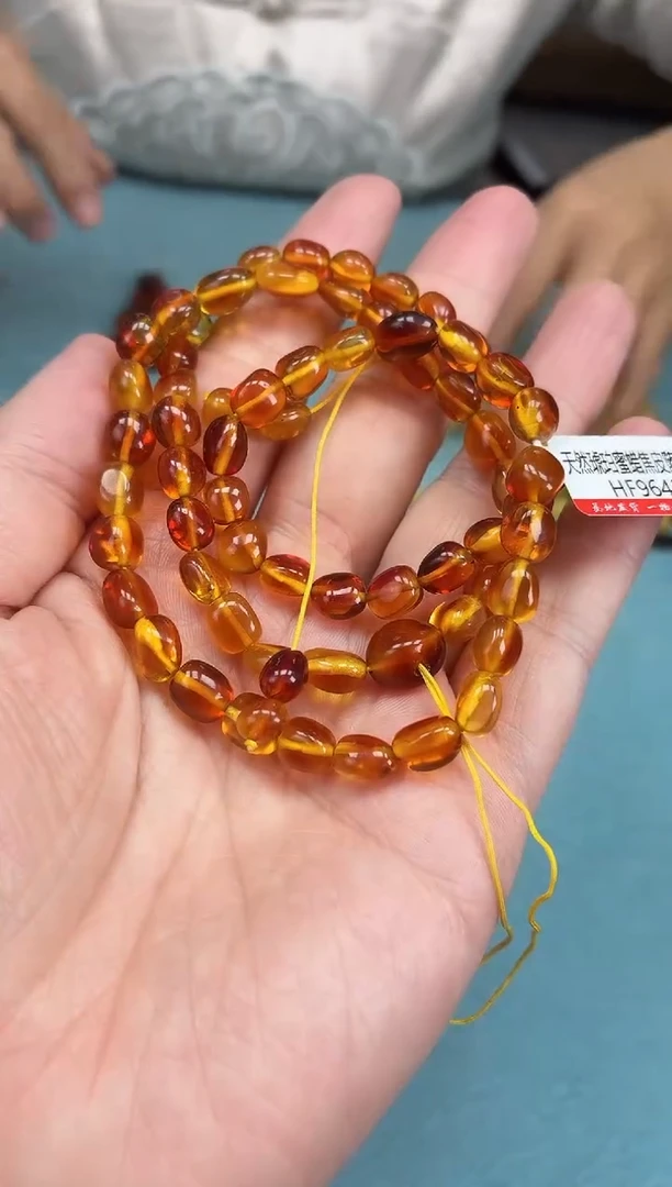 琥珀颈饰未镶嵌项链