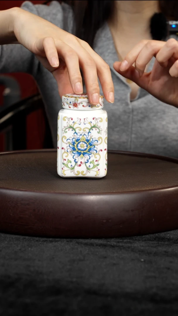 茶壶紫砂珐琅彩茶叶罐