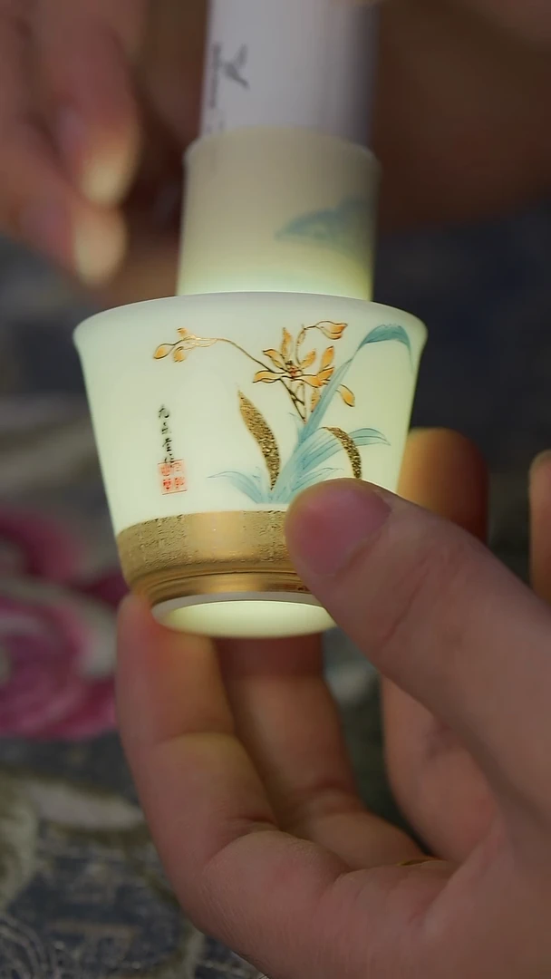 【闪购商品】【兰亭集序兰花小客杯】