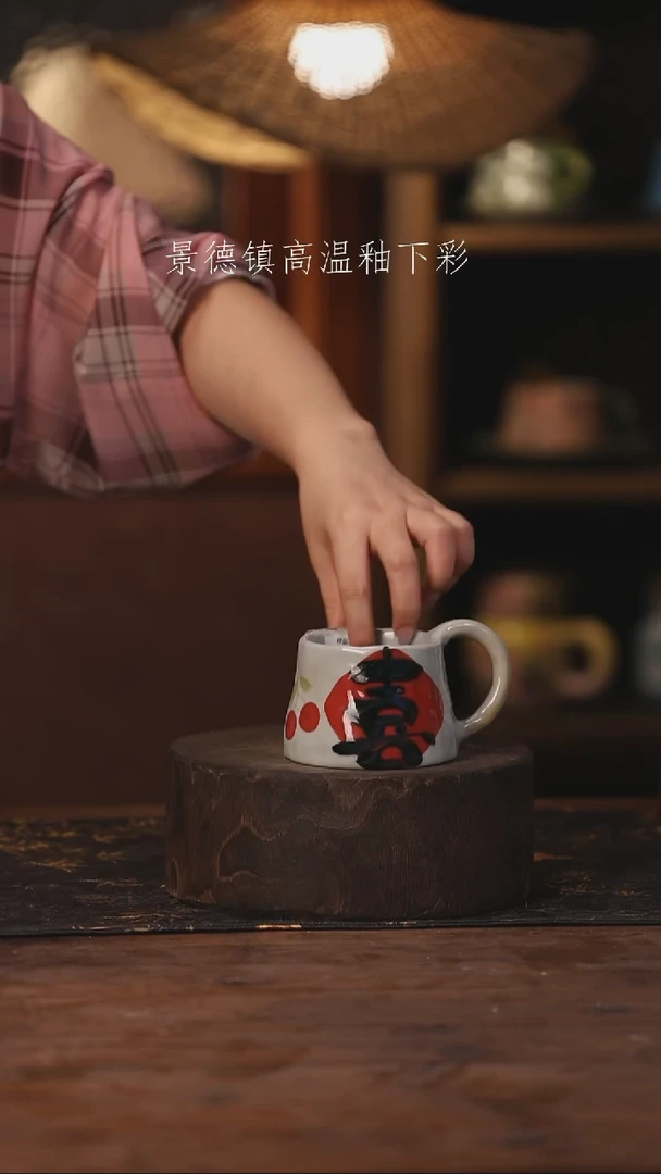 陶瓷景德镇高温釉下手绘陶瓷174