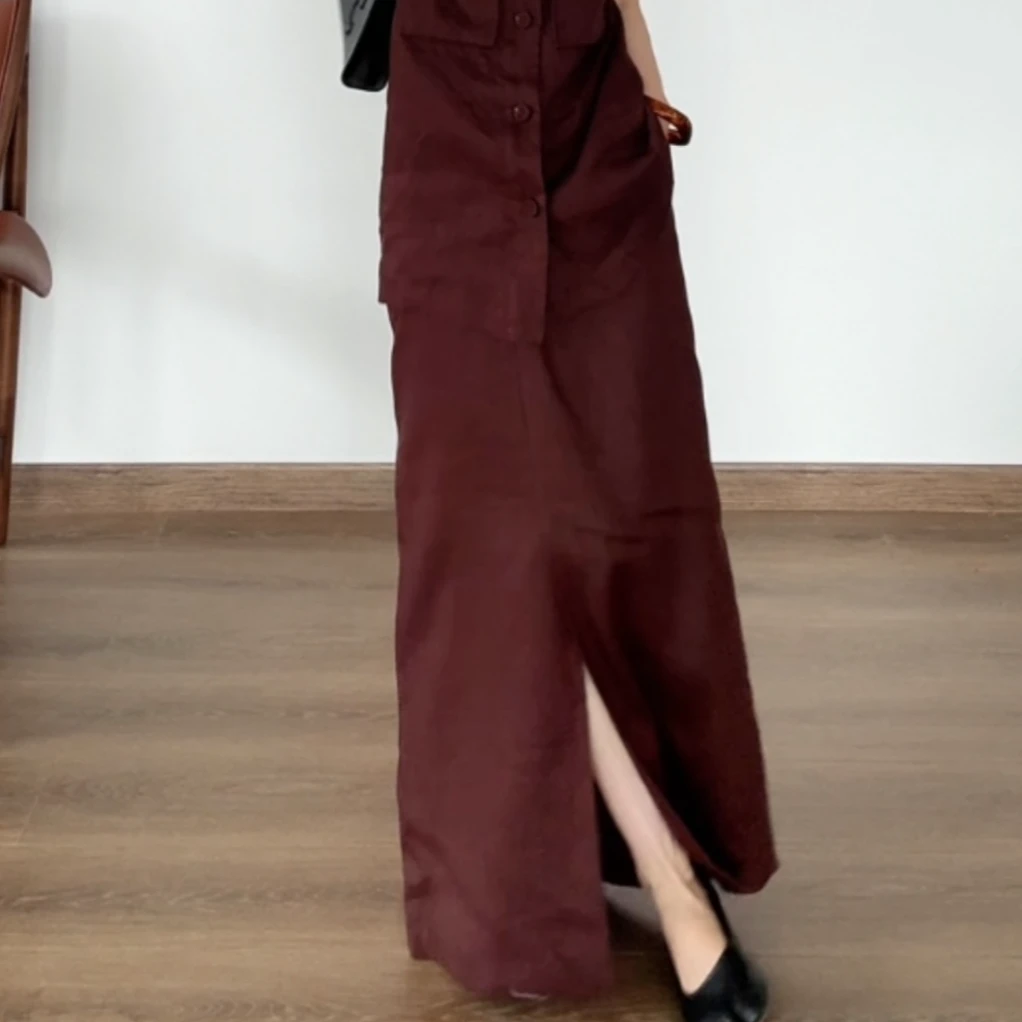 夏日必备，超绝“老钱”100%亚麻半身裙