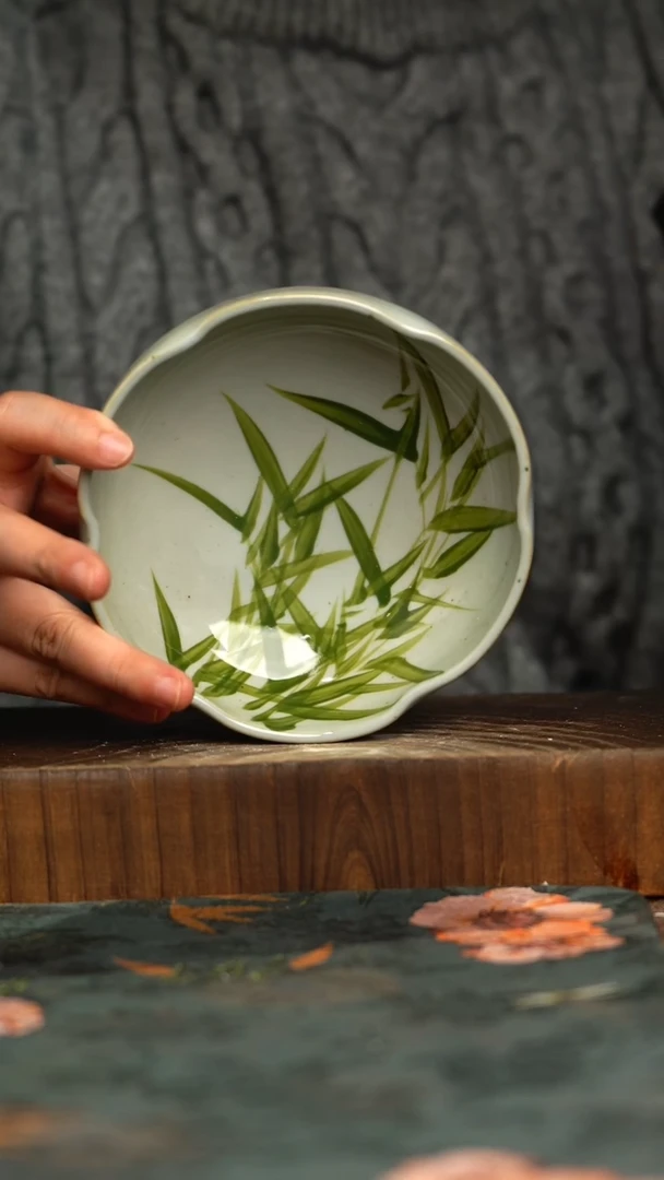 杯釉下彩手工手绘同款陶器