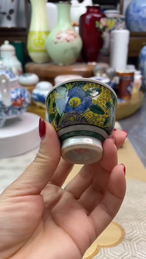 【闪购商品】盘九谷茶杯一一一