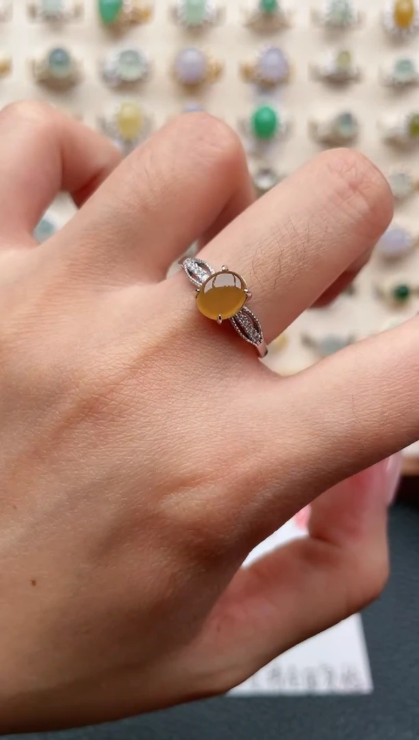 【闪购商品】翡翠戒指银S925镶嵌1111