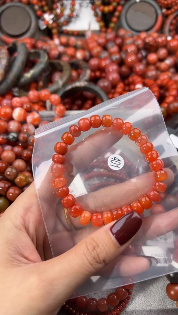 未镶嵌手串南红玛瑙7+