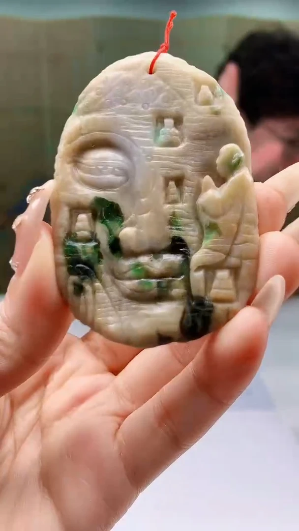 【闪购商品】定制翡翠未镶嵌4688ty-毛货挂件51