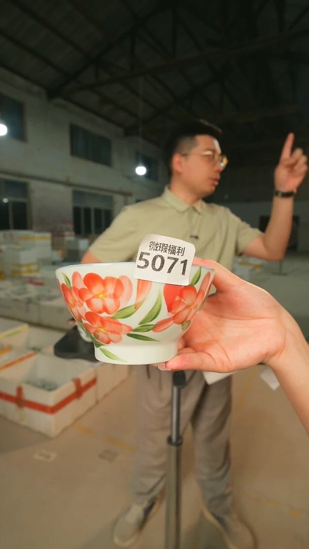 碗景德镇高温釉下手绘陶瓷