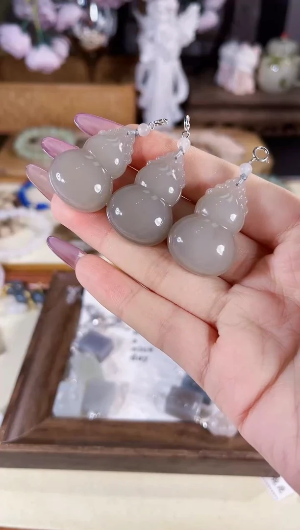 吊坠(不含链)银S925镶嵌和田玉多样性发其一孤品默认微瑕