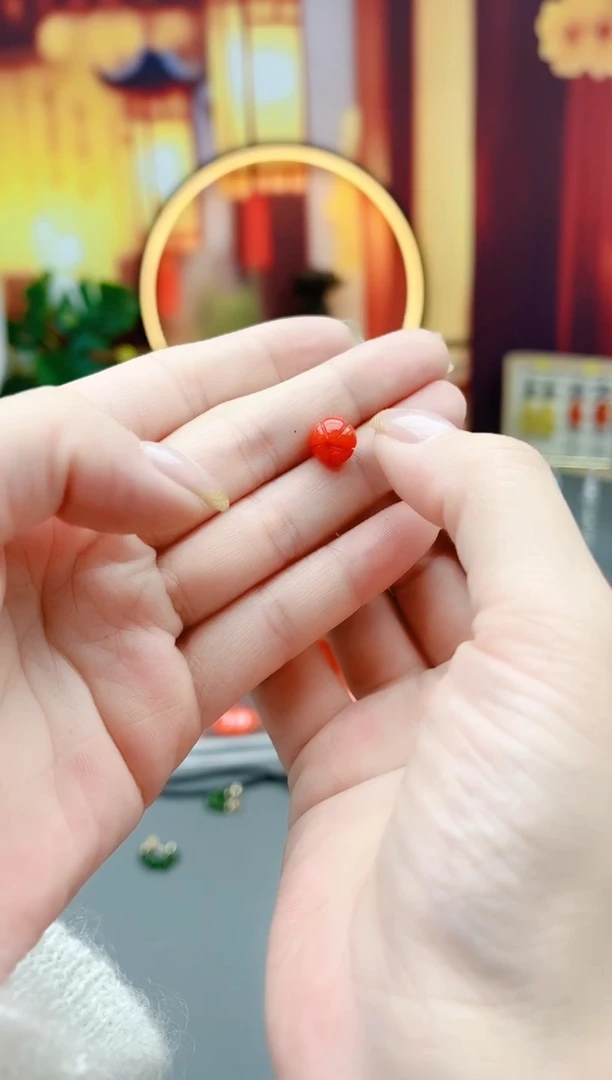 未镶嵌耳钉玛瑙/玉髓红耳钉