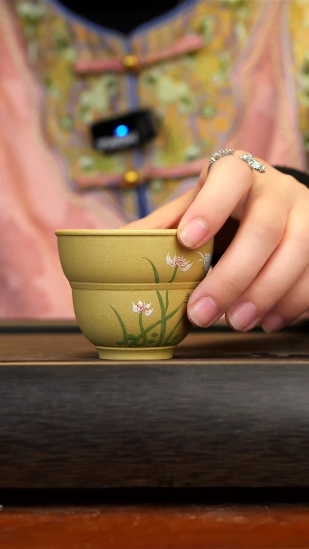 【闪购商品】紫砂茶壶段泥葫芦杯 兰花