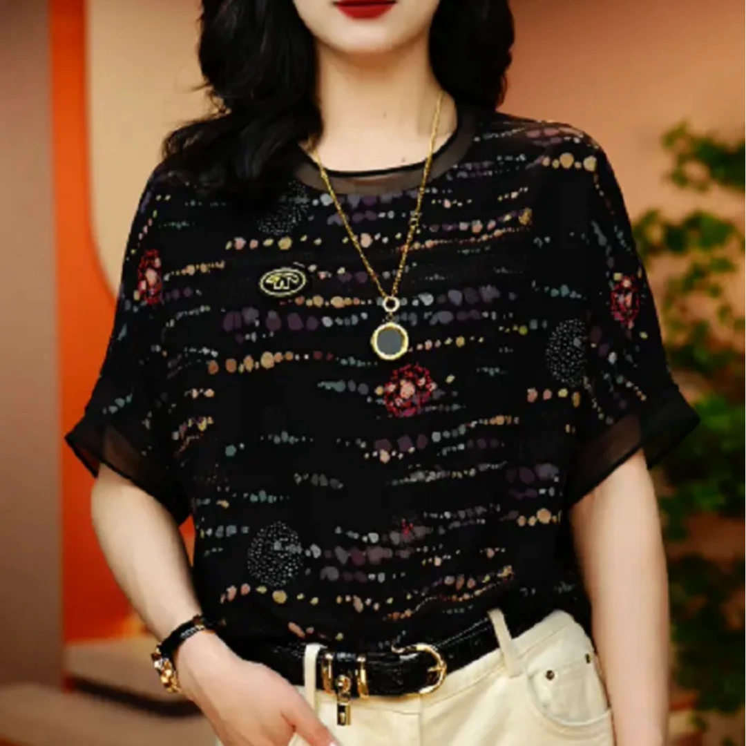 夏季极简风减龄优雅轻奢短袖