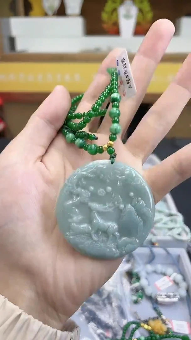 颈饰未镶嵌翡翠翡翠一路有你项链