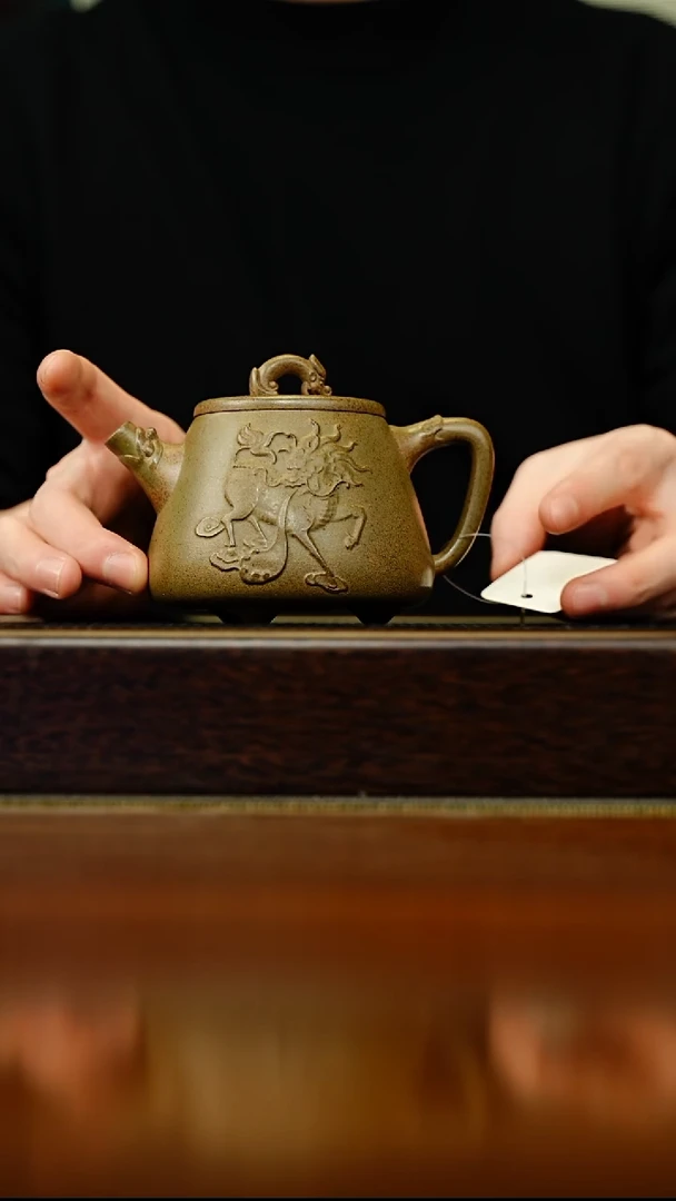 茶壶紫砂宜兴原矿 半手工 紫砂壶容量200CC