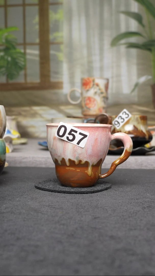 杯子陶057景德镇手工手创杯子