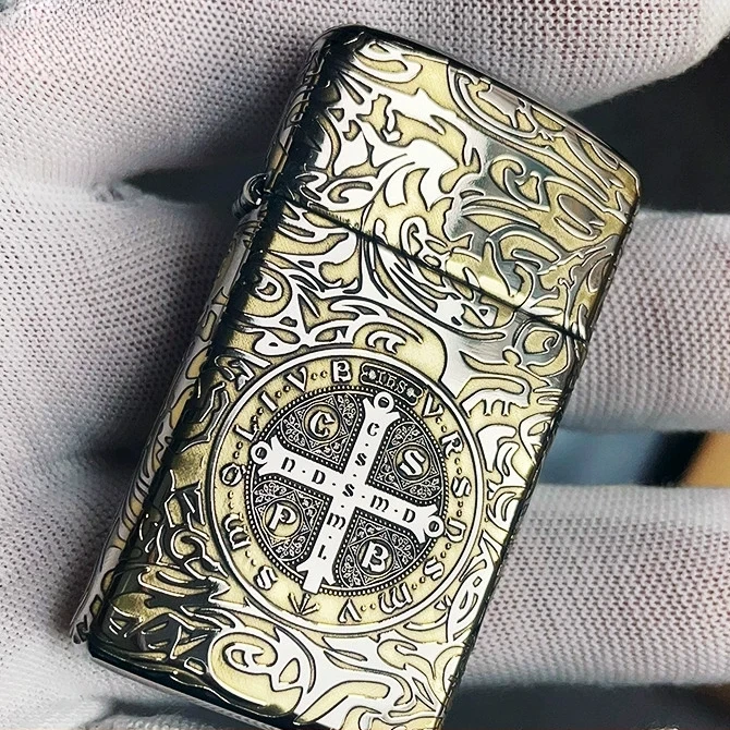 ZIPPO打火机W纤巧窄机盔甲康斯坦丁防风情人节礼物DY9920DK