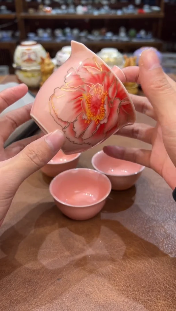 真的很便宜超好看会开片的旅行茶具