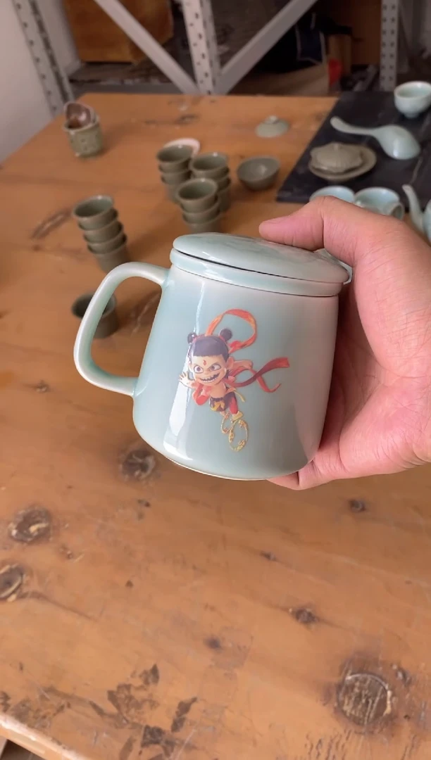 素面茶漏杯瑕疵一只