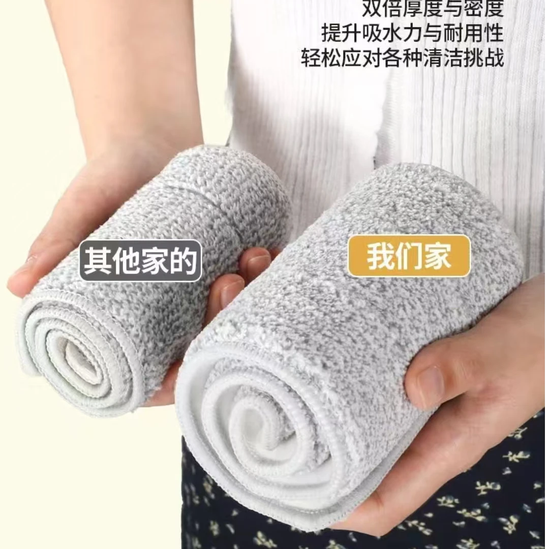 42**12免手洗拖把原装配布珊瑚绒布子吸水性更好拖地干净干湿多用