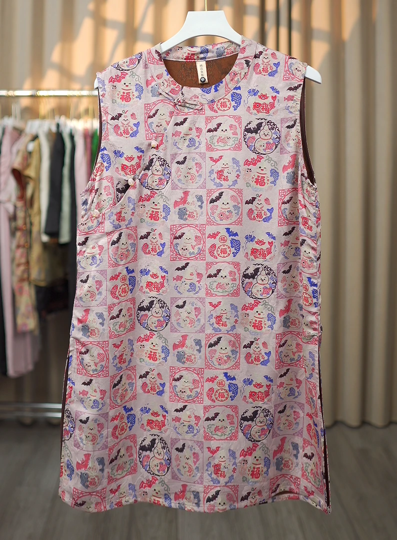 【奥黛-锦鲤葫芦】新中式国风顺德老料显瘦减龄气质女士上衣0142