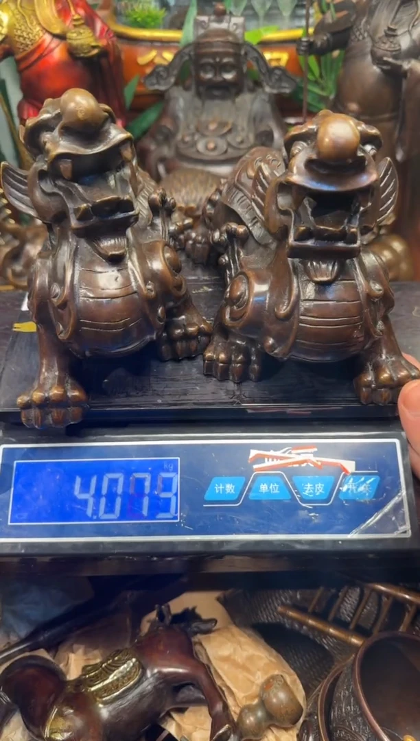 潼潼古铜只卖真铜！（貔貅/对）