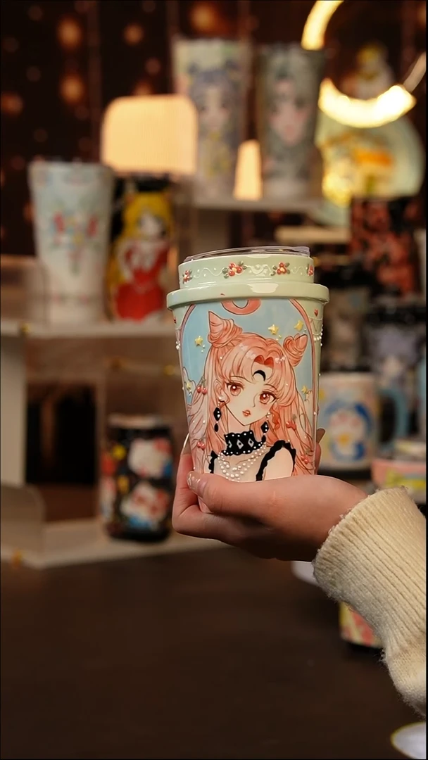 (玉泥）景德镇手工手绘文创陶瓷杯