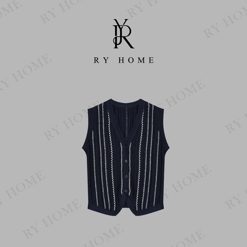 【容雨RYHOME】桑蚕丝+绵羊毛现代主义极简氛围感马甲252M2898