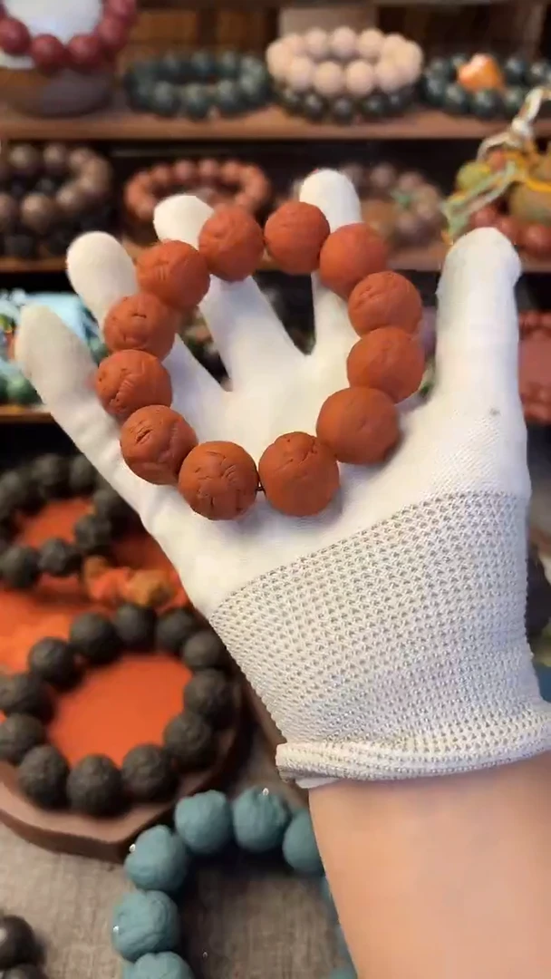 泥塑暖宫香手串一条