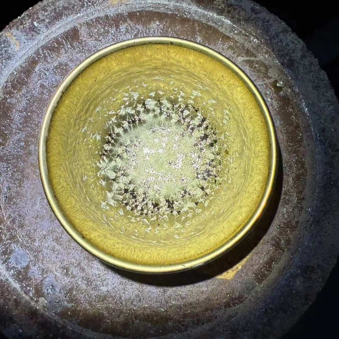 纯手工茶杯 金油滴 主人杯