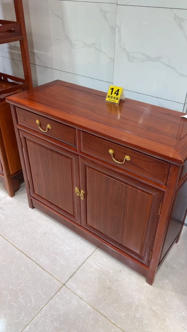 紫檀木类书柜钟*龙刺猬紫檀餐边柜98