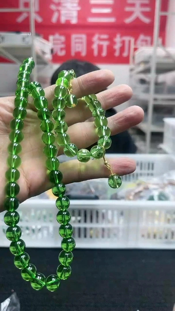 【闪购商品】橄榄石颈饰未镶嵌精美项链套装237