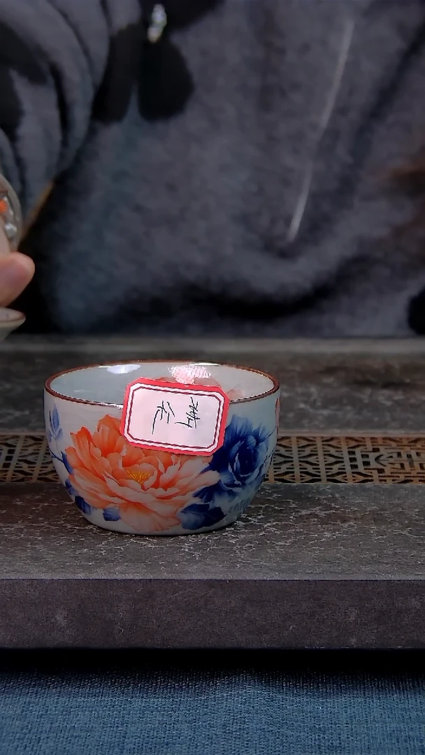 野****天简装家用款件套 老陶泥开片纹陶瓷茶具