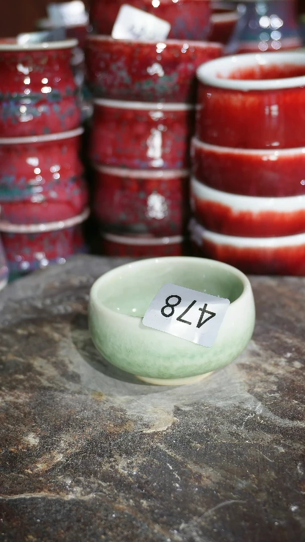 摆件陶精品窑变钧瓷茶器