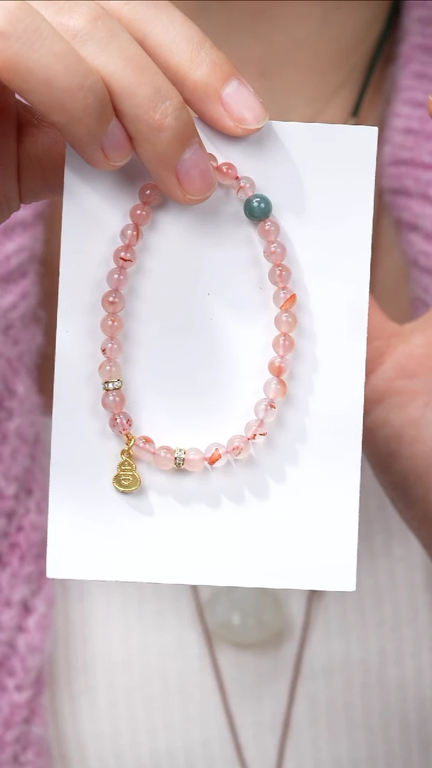 【闪购商品】南红玛瑙手串合金冰飘南红葫芦款