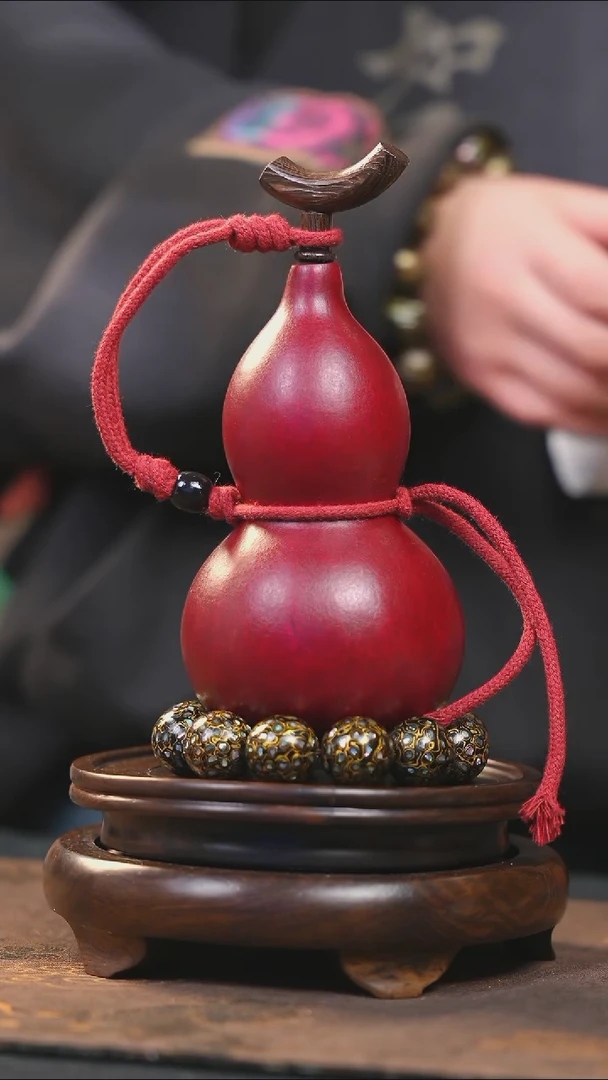【闪购商品】YQ216大漆酒葫芦不包手串及旋转底座