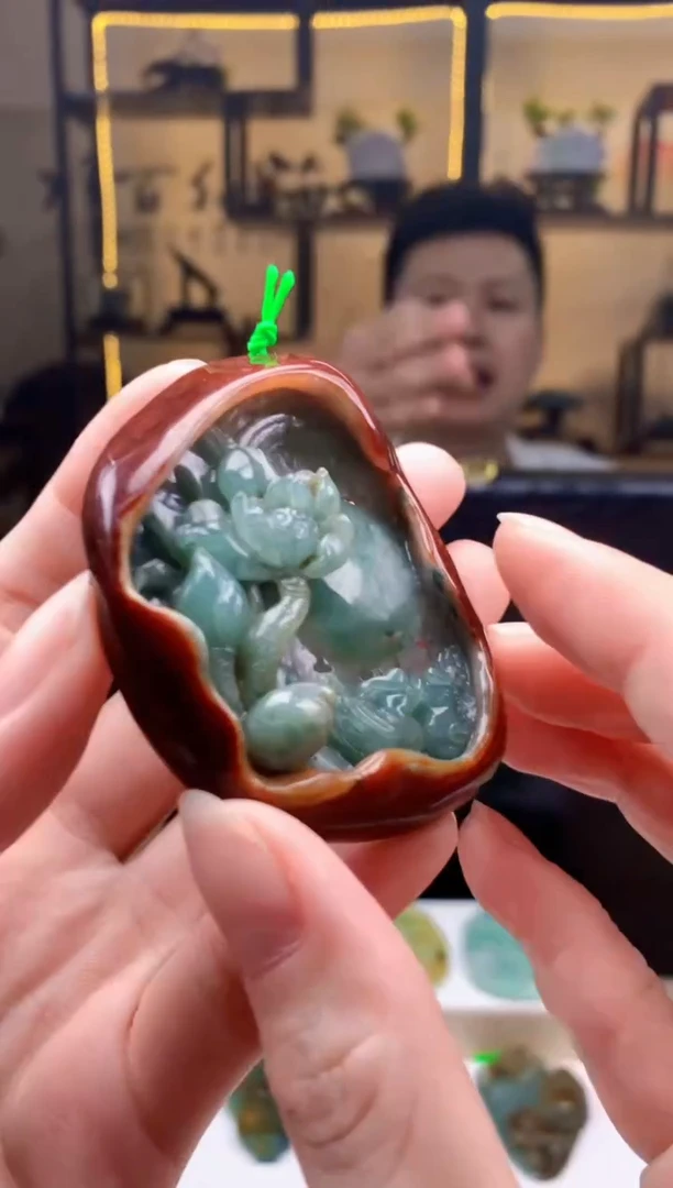 定制翡翠未镶嵌1102ry-毛货挂件37