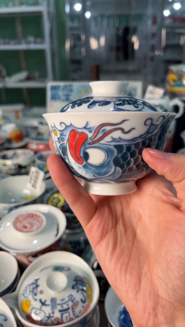 陶瓷昨明景德镇陶瓷：盖碗