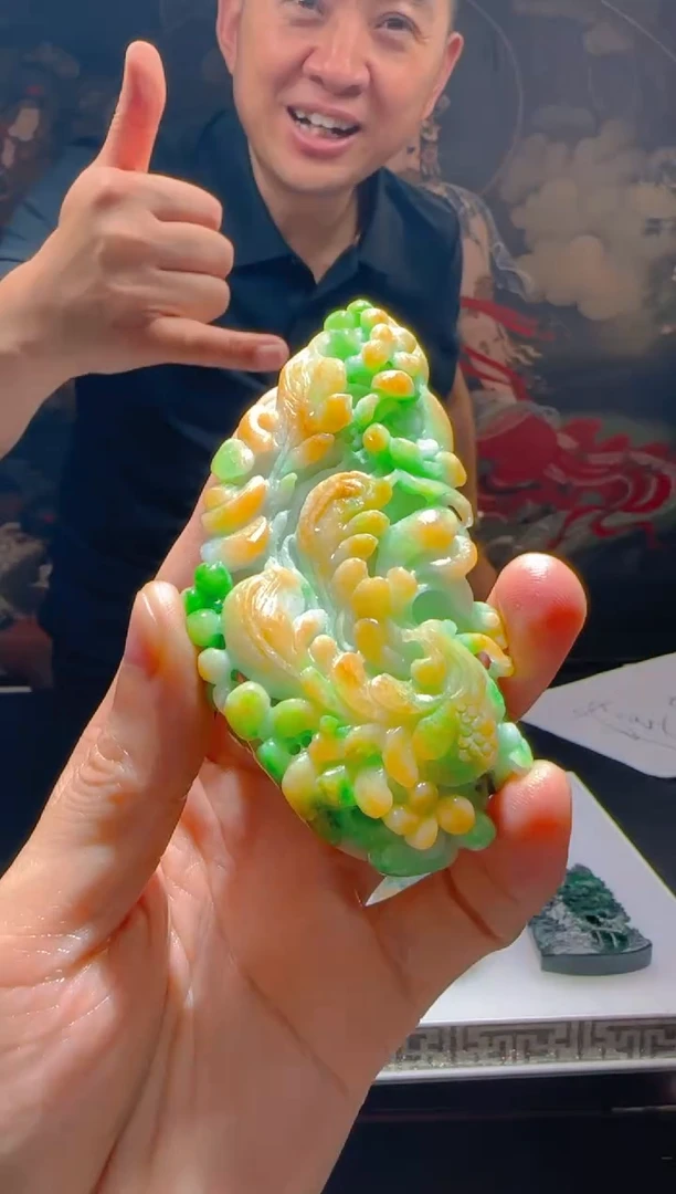 【闪购商品】定制翡翠未镶嵌L-@@QJSX314102