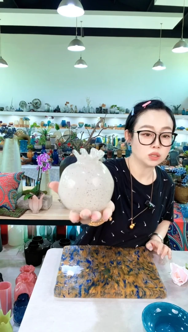 慕忆家手作琉璃花瓶