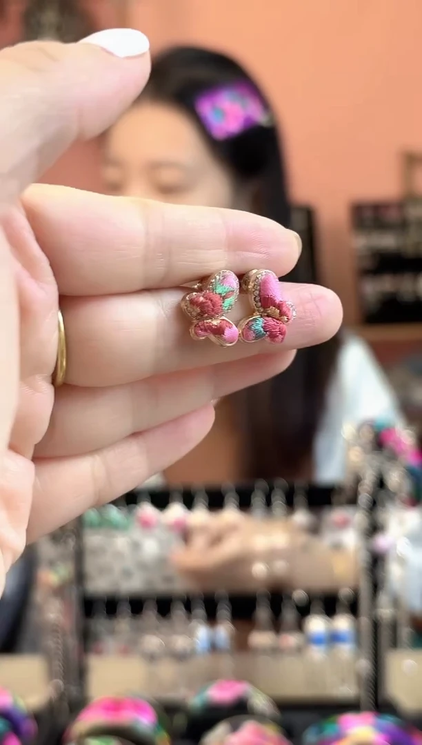 织绣艺枝独绣老绣饰品236