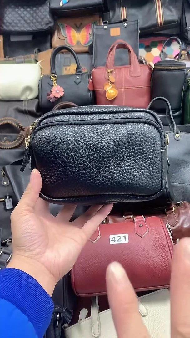 头层牛皮斜挎包485