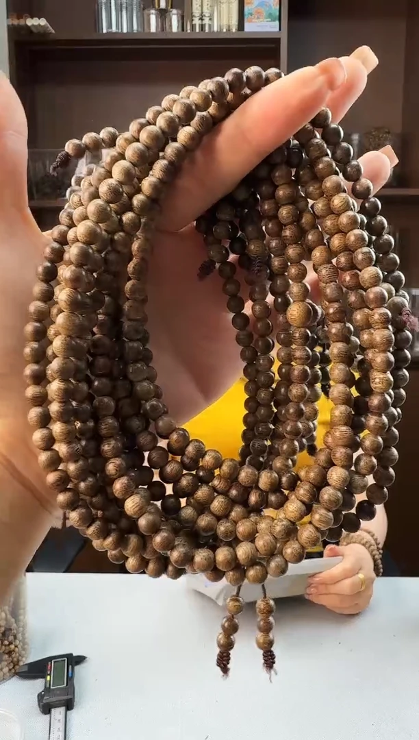 手串沉香06菩萨棋野料圆珠多圈多样性发一