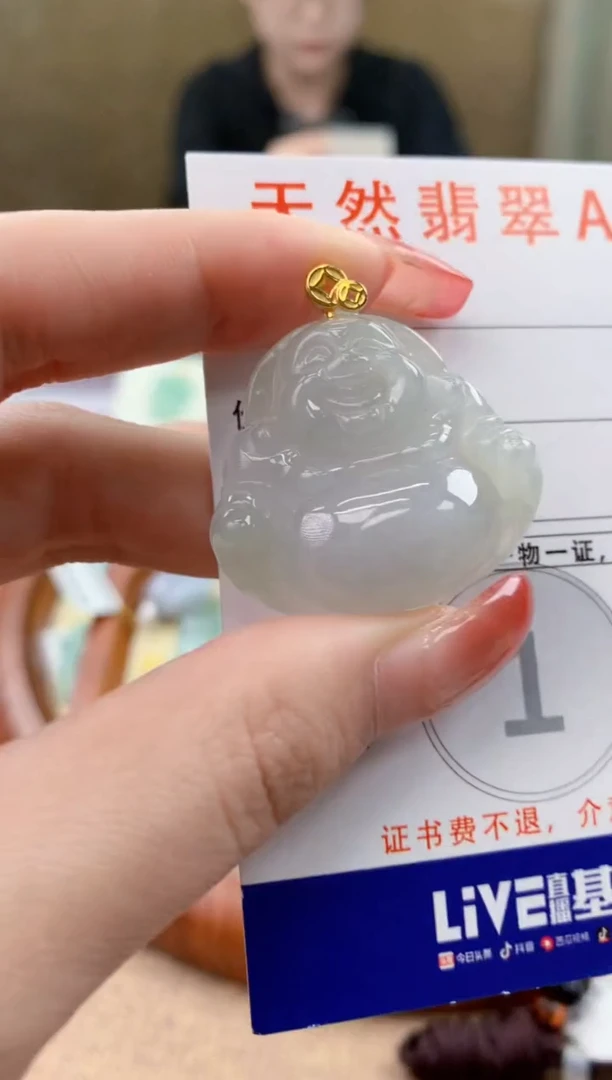 颈饰未镶嵌翡翠天然A货翡翠挂件
