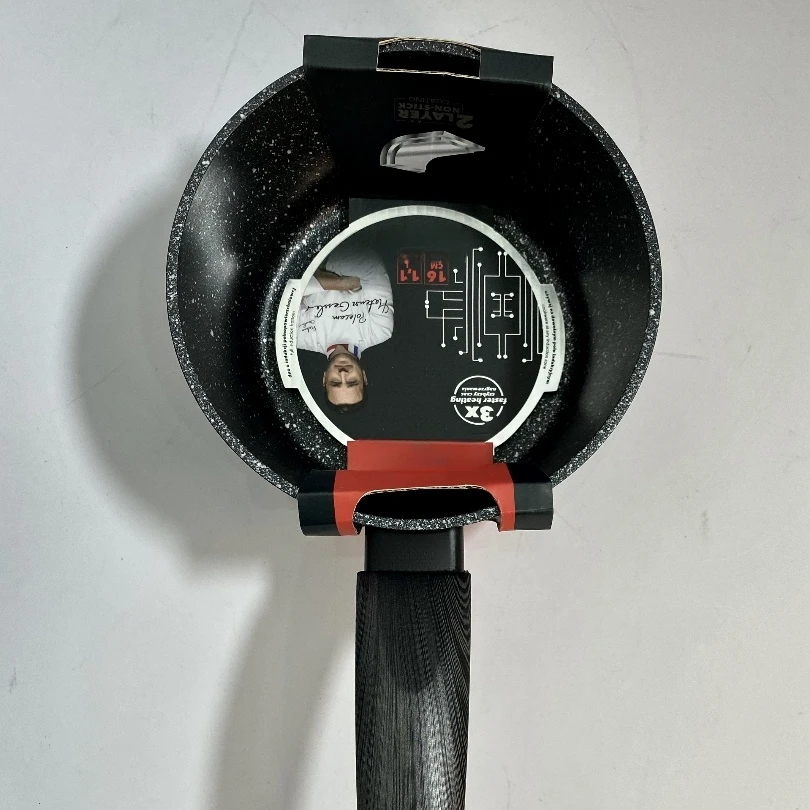 双层不粘涂层 全感应技术兼容多炉灶 铝合金平底铝锅24cm