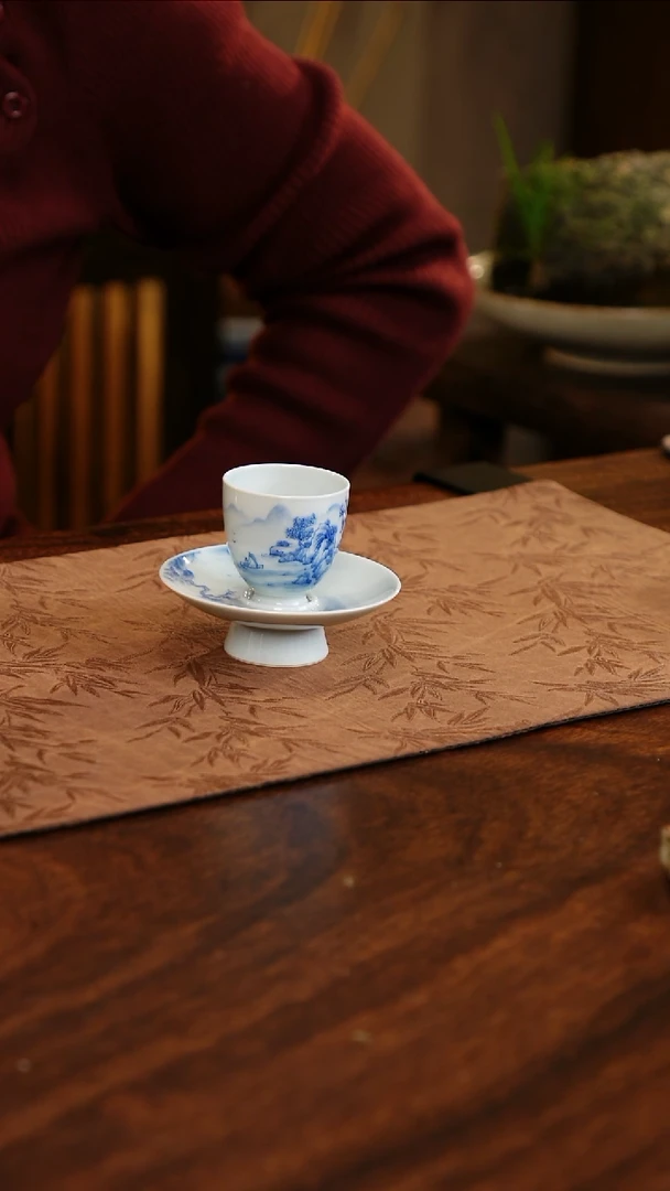 【闪购商品】杯子满工山水一杯一碟